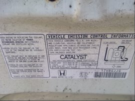 2001 HONDA CIVIC, WHITE, EX, 1.7L, VTEC, AT.  A25055